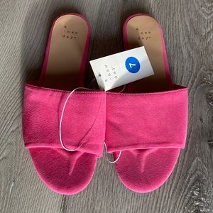 A new day. Size 7. Pink slip on shoes.